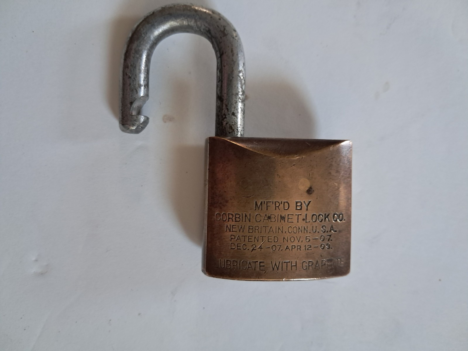 Antique Corbin Brass Padlock with Key + Vintage Master Lock 77 Lion Head Lot