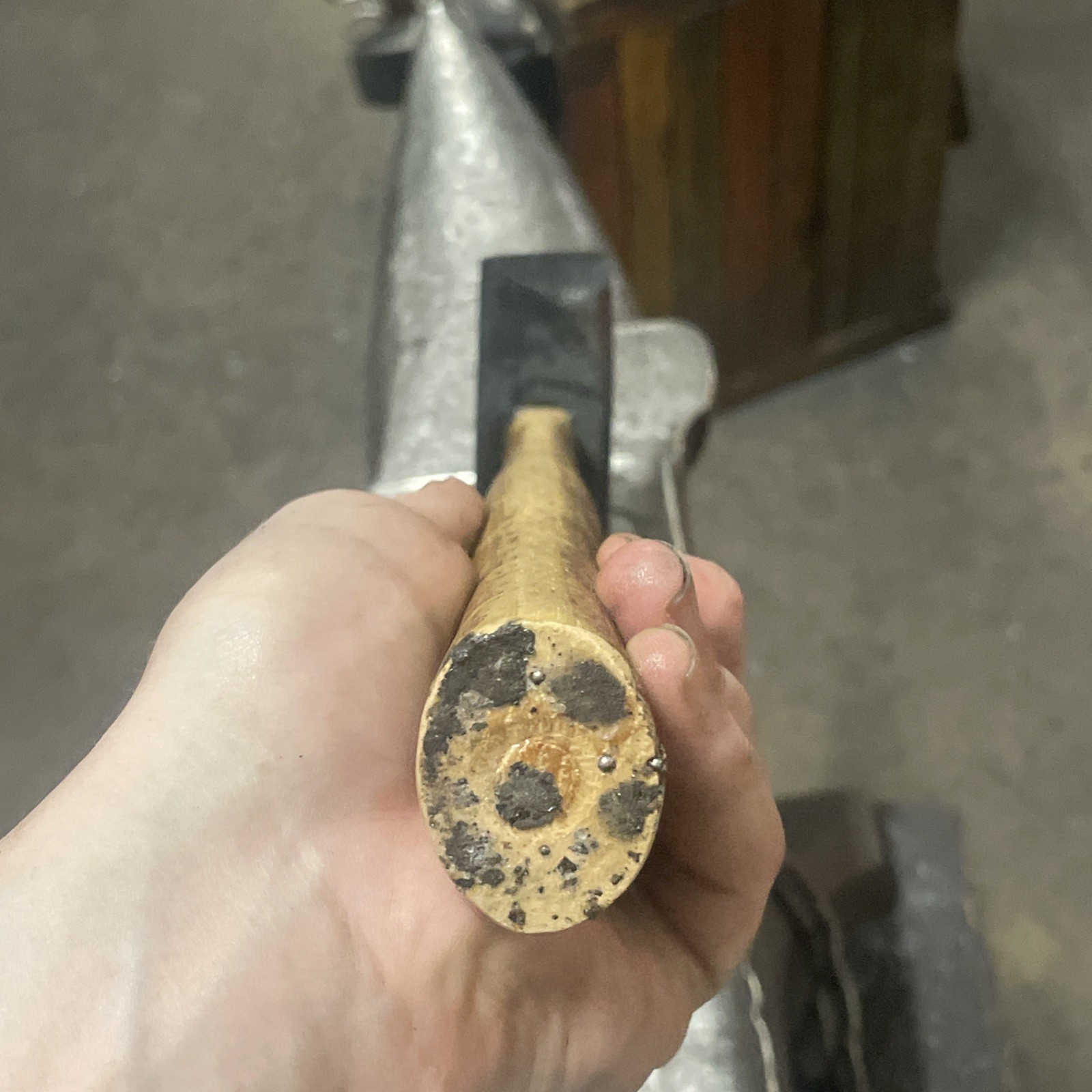 Rare And Beautiful Double Diagonal Cross Peen Hammer/ 2.2 Lb of 4140 Steel in US