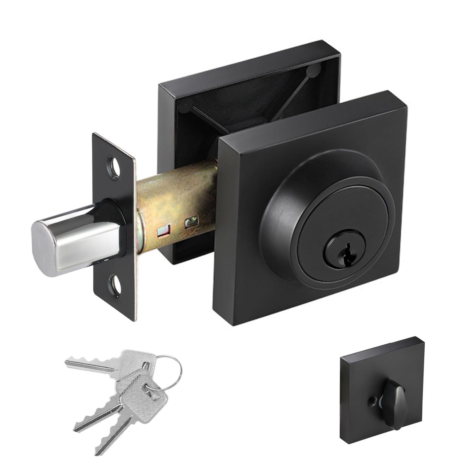 All Keyed Alike Entry Door Lock with Single Cylinder Deadbolt, Set of 6
