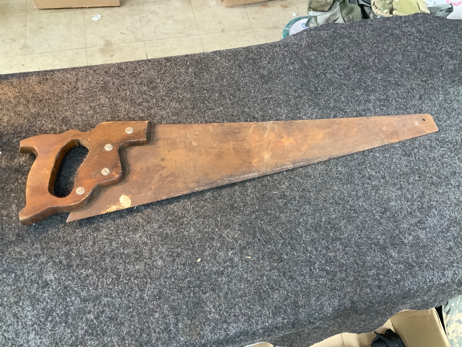 Vintage Disston Crosscut Handsaw with 26-inch Blade – USA