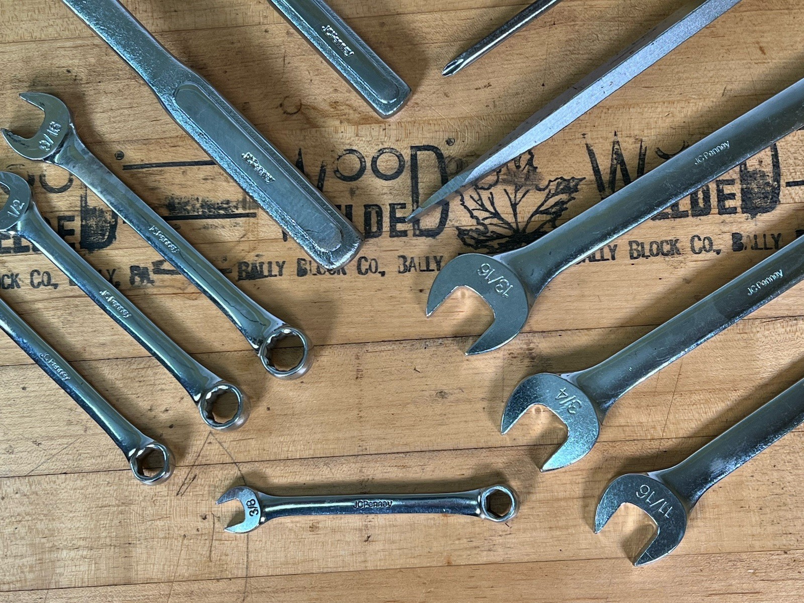 Rare Vintage Collection of JC Penny Tools (S K Tools) – Wrenches, Ratchets, Etc.