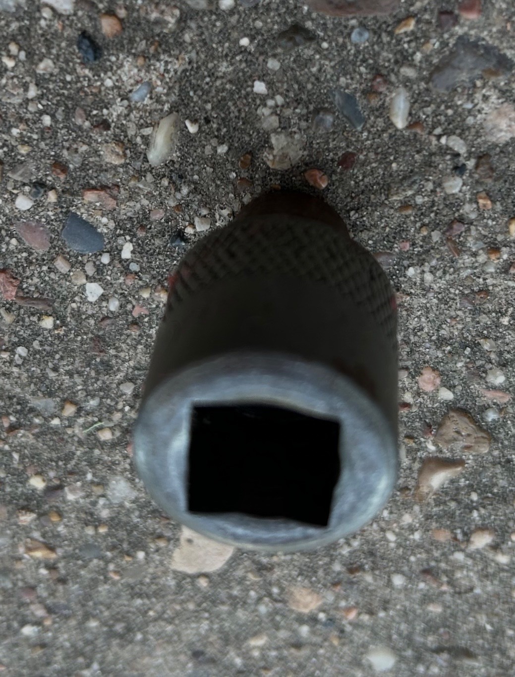 Hinsdale Circle H Socket 5/16” 6 Point 1/2″ Drive Vintage knurled