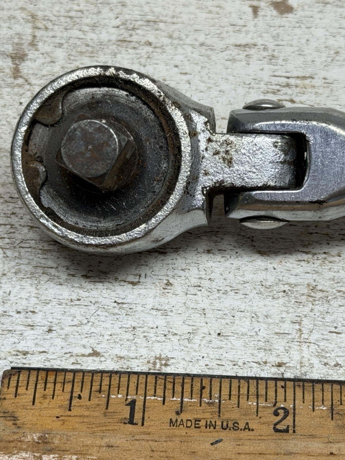 Vintage Champion Plug Master II CT451 Off Set Flex Head Ratchet Knurled Handle