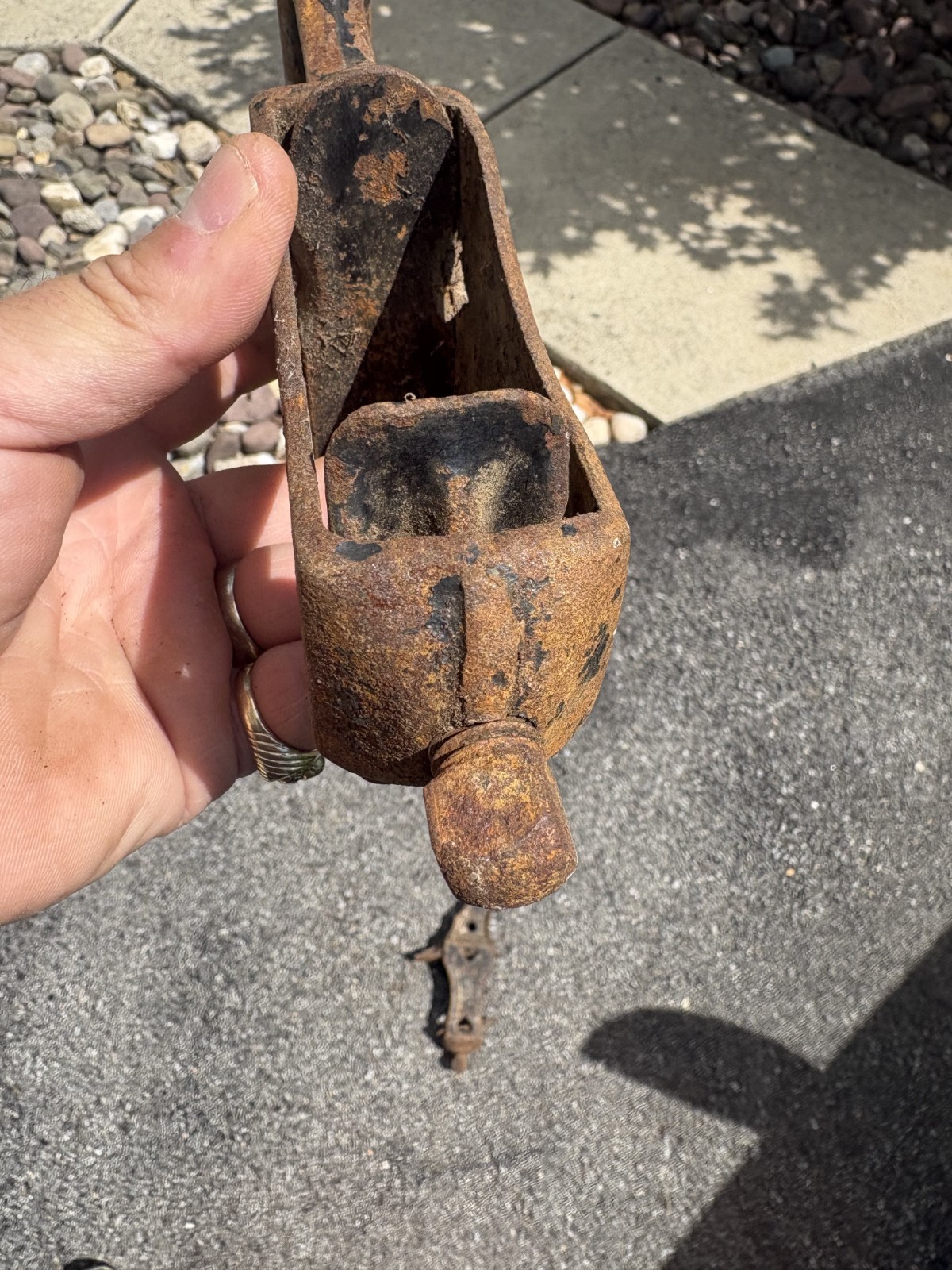 Boston 1896 Cast Iron Wood Clamp Threaded End Bar Clamp Sash Clamp Head No2