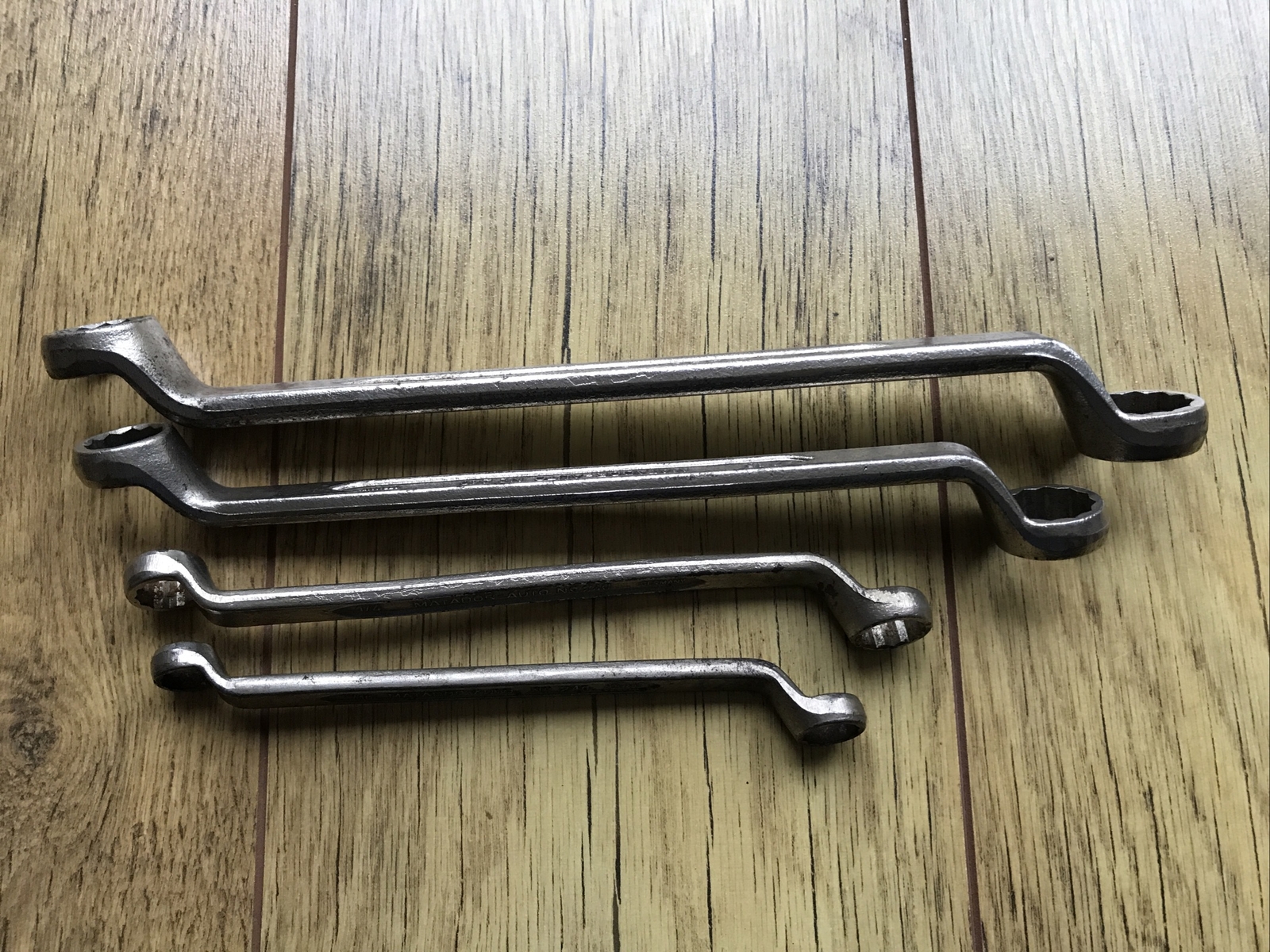 4 Vintage Matador Auto No 240 Ring Spanners. 1/2” To 3/16” Whitworth. No 5.
