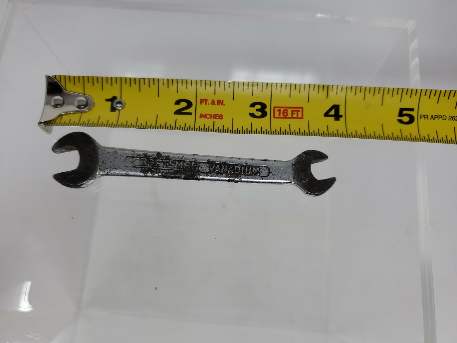 Vintage 1930’s CRAFTSMAN VANADIUM 1/4″ & 5/16″ Open End Wrench 1020 USA