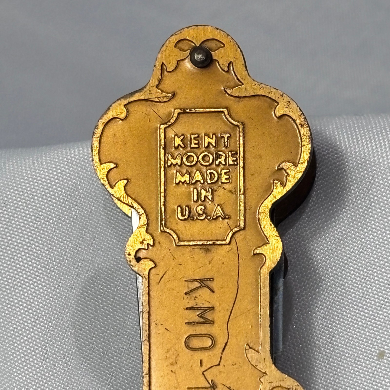 Vtg Chevrolet Kent Moore Co Feeler Gauge The Key to Chevrolet Performance