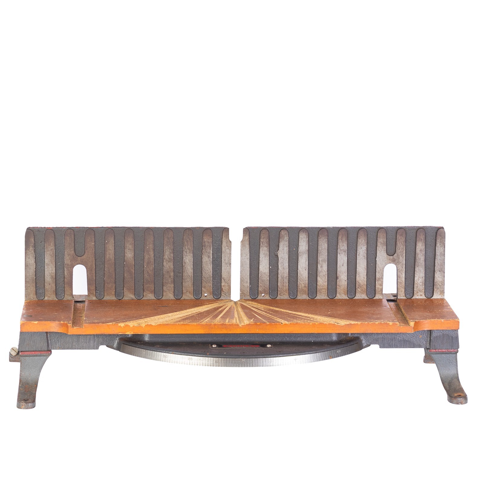 Stanley No. 2358 Cast Iron Mitre Box Frame, Legs, & Frame Board, 1949-1954