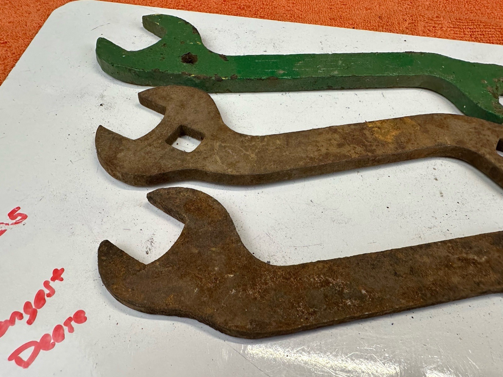 LOT #131 Vintage 3 Old WRENCH WRENCHES Farm Tractor Ag IH IHC AC JD Equipment