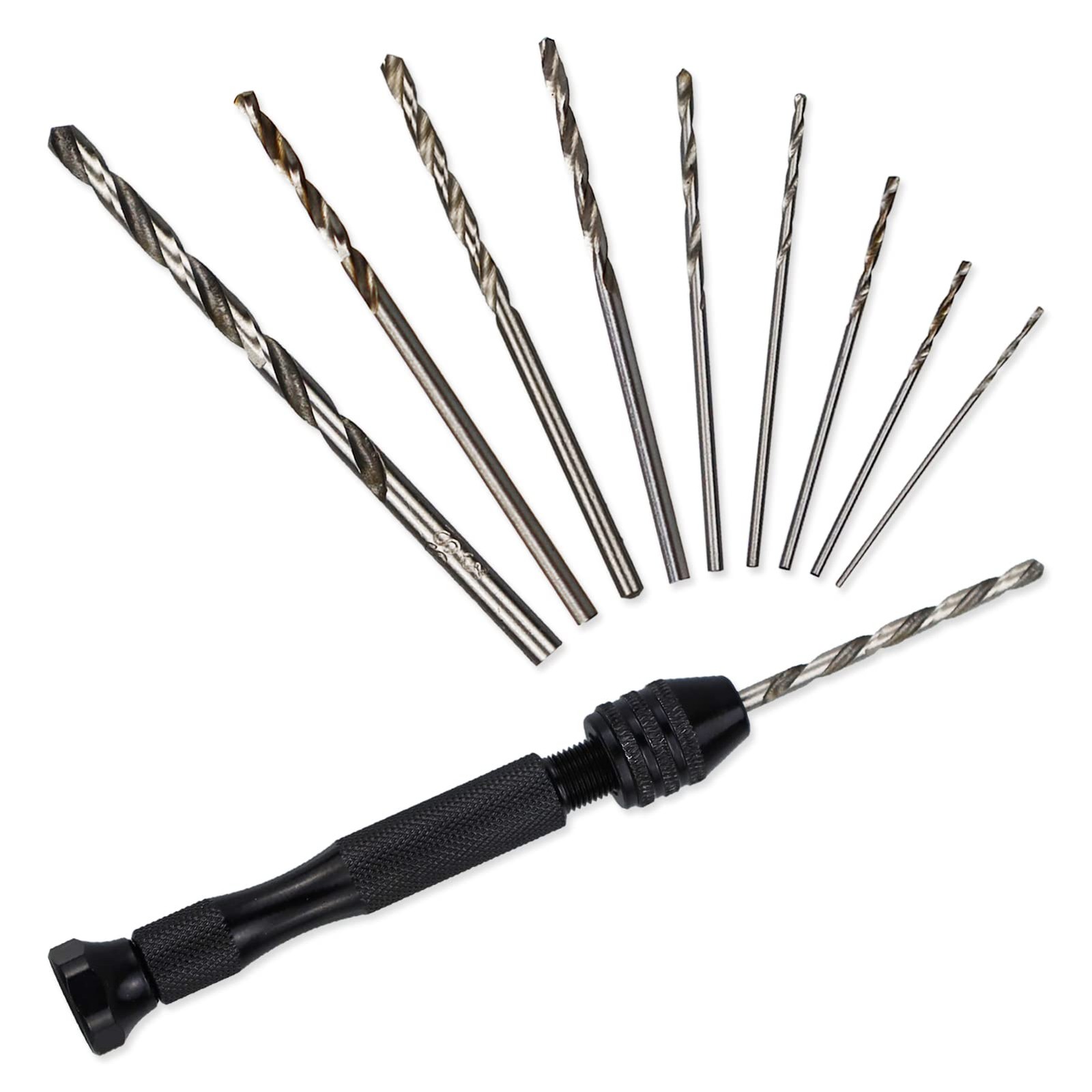 Precision Pin Vise Hobby Drill, 26 Pcs Twist Set 0.5-3mm – for Model Making