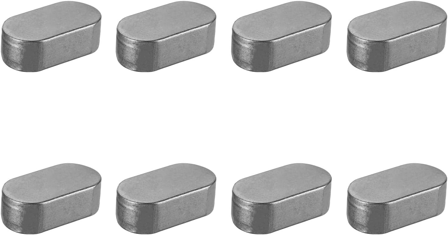 8 Pcs Silver Stainless Steel 30x6mm Drive Shaft Parallel Keys for Precision