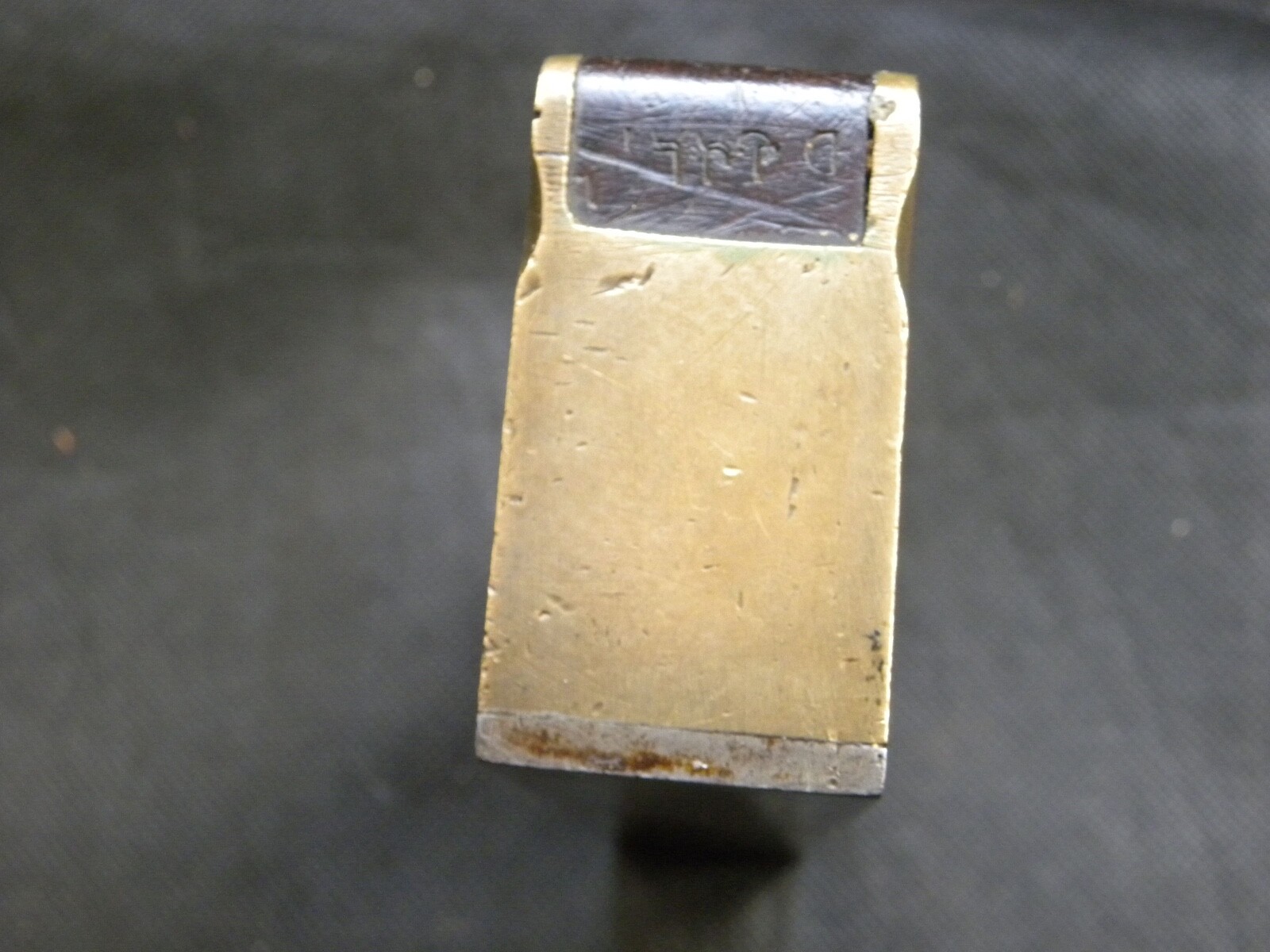 Vintage 1 1/2″ H Slater Gunmetal Steel Soled Shoulder Plane (433)