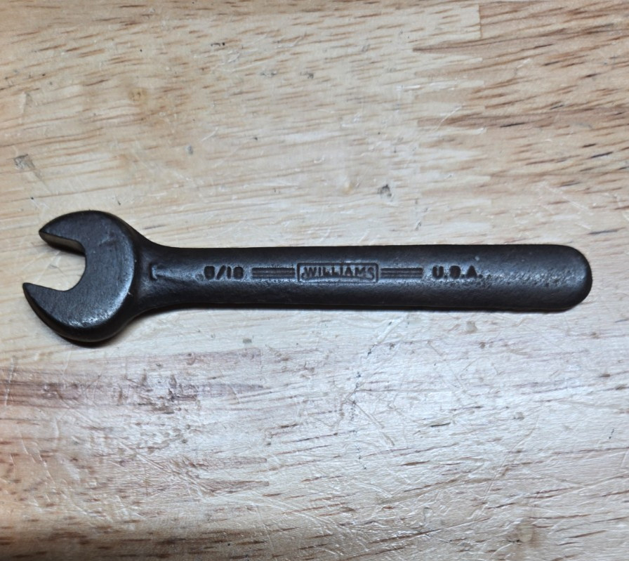 5/16 Williams wrench – open end machinist wrench – size 00 – vintage