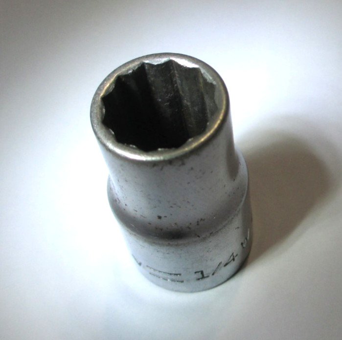 Craftsman 1/2″ Drive 12 Pt 1/4 British Whitworth Socket =V= Series Made in USA