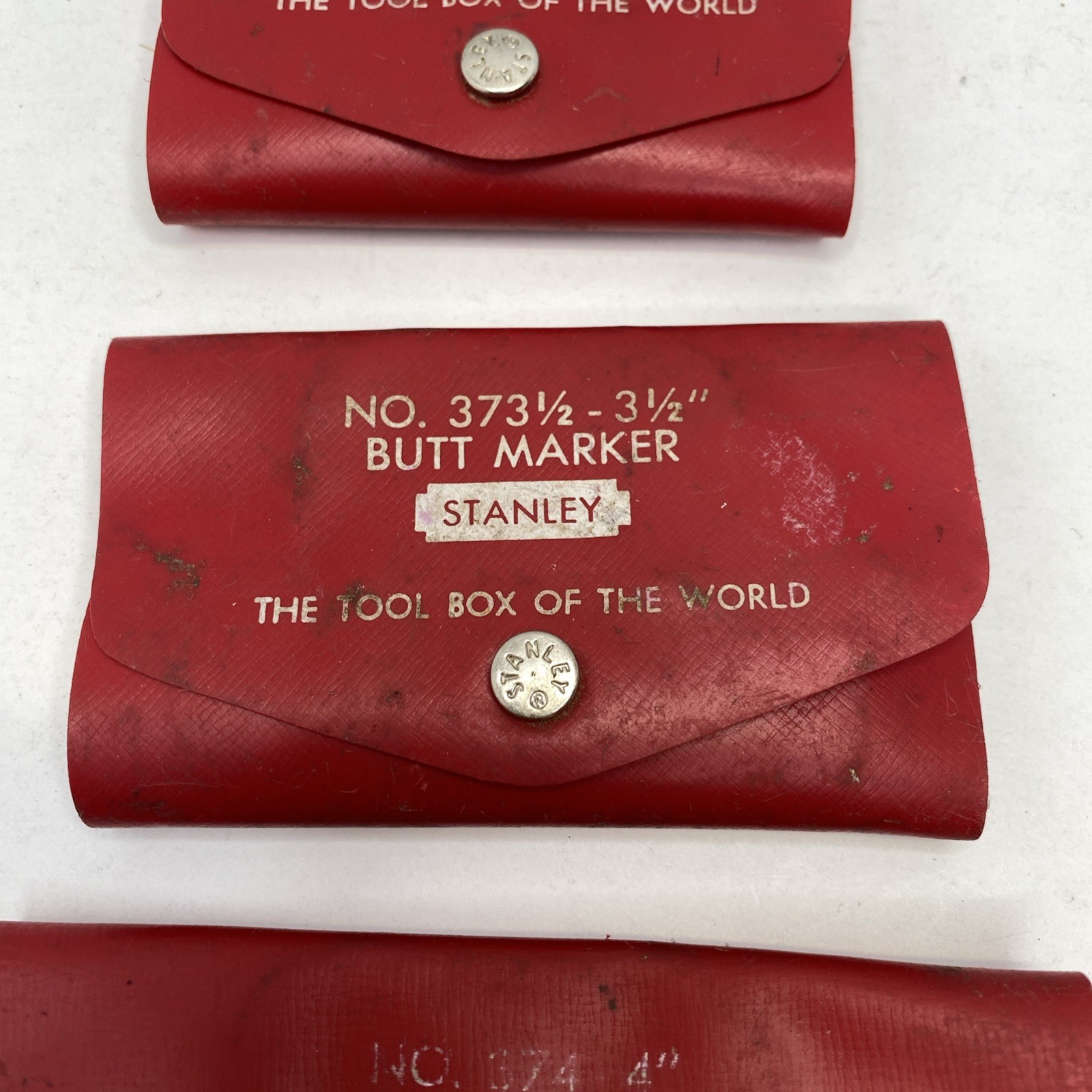 3 Stanley Butt Markers – Vintage Sharp Used A Few Times 3 In- 3.5 In & 4-in