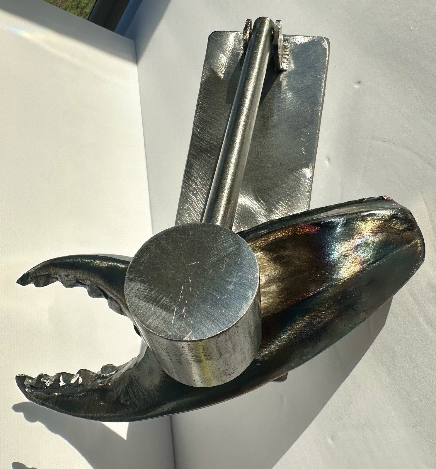 Custom Crab Claw Hammer Mallet Door Knocker Ferrous Metal