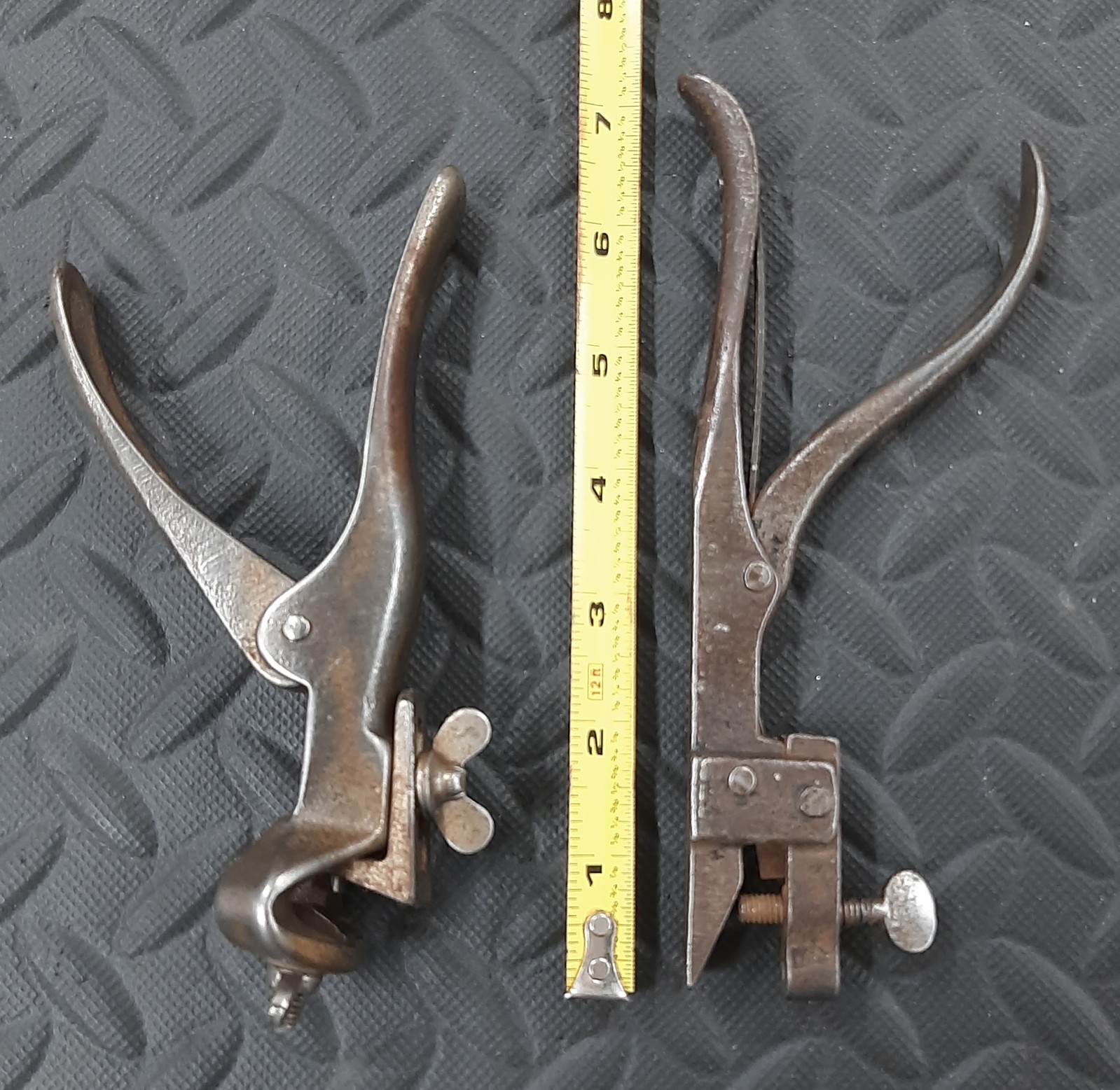 Lot of 2 Vintage Antique Saw Tooth Setters S.F.Leach Morrill