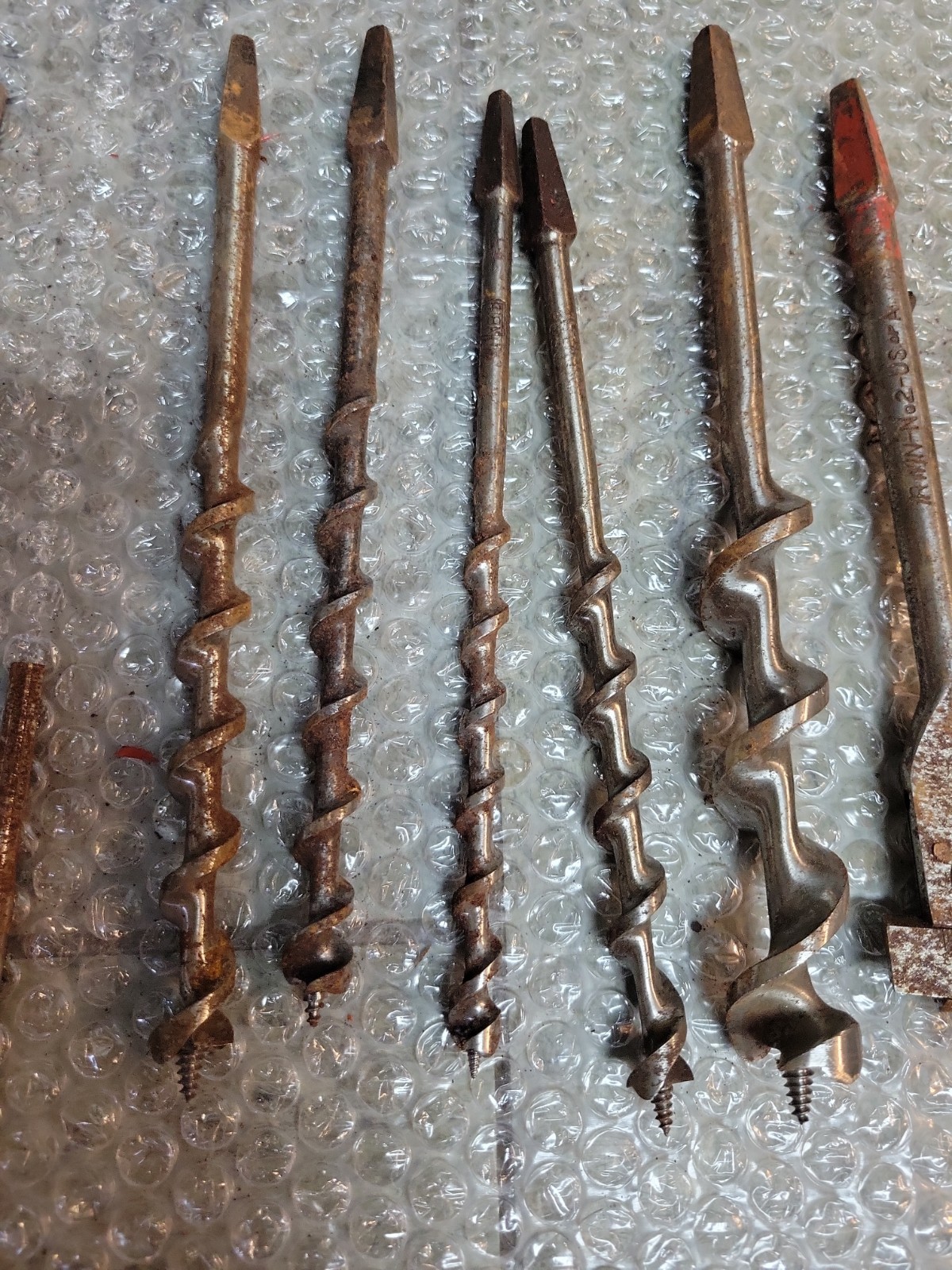 Lot Of 24 Vintage Auger Bits And 42 Miscellaneous Drill Bits