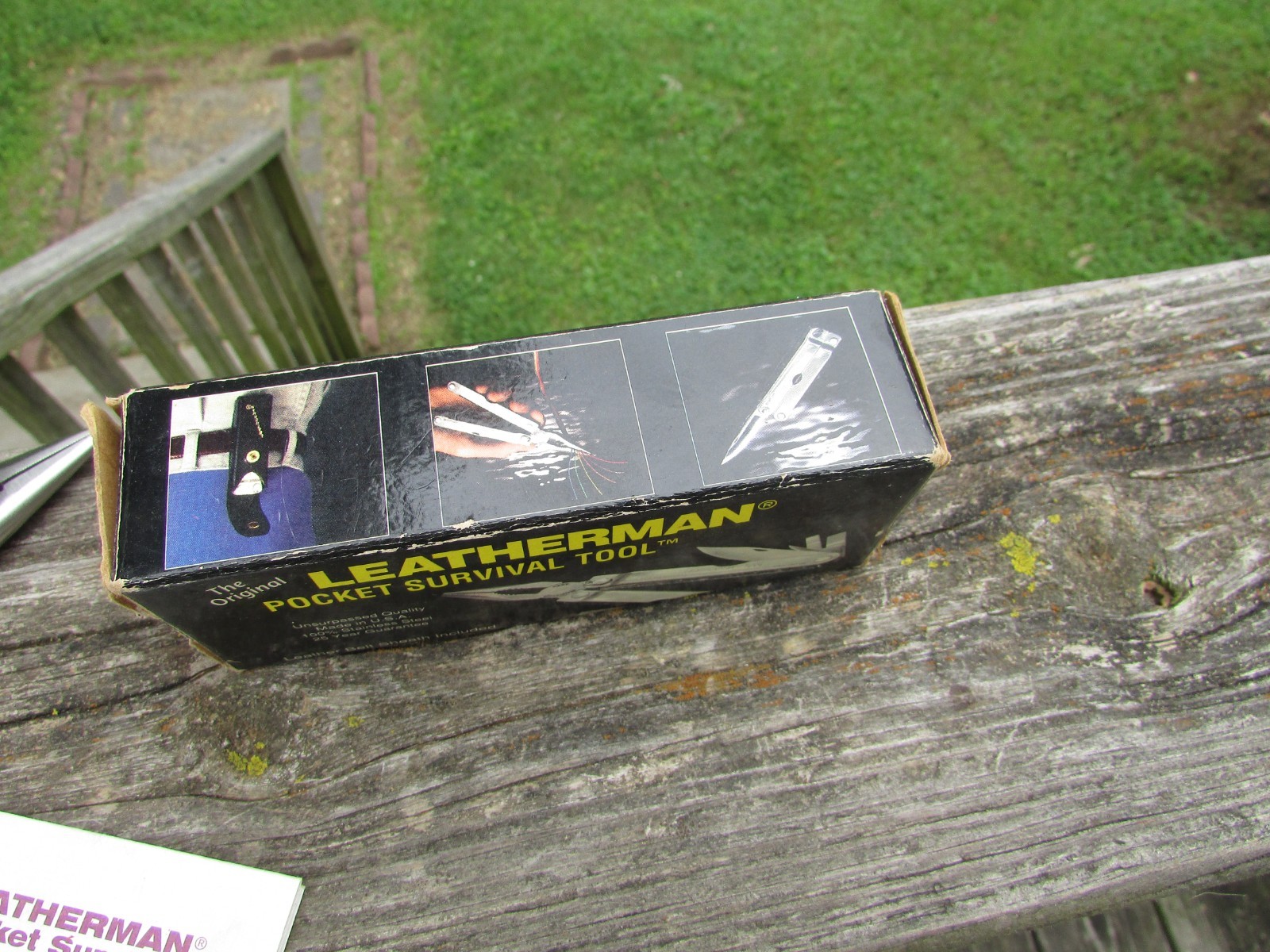 Original Vintage 1995 LEATHERMAN Pocket SURVIVAL TOOL Looks UNUSED Retired NOS !
