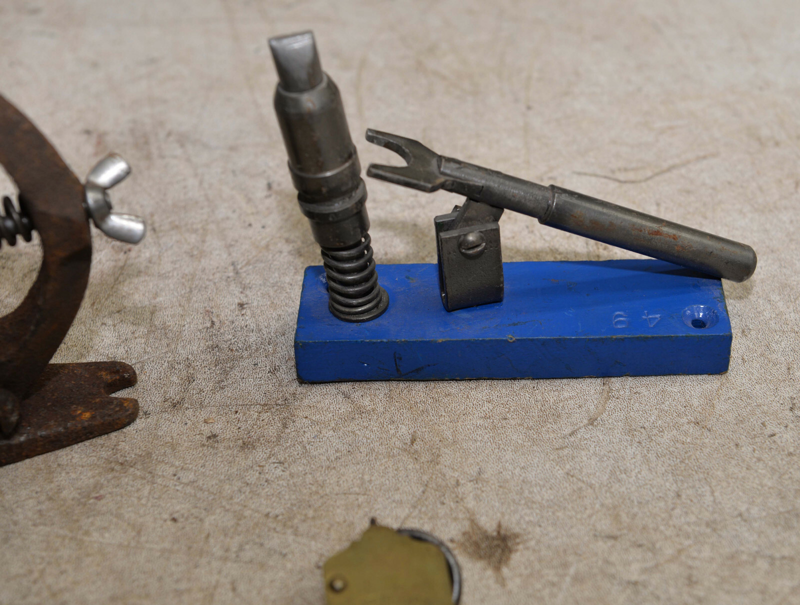 Fly tying vise jeweler screwdriver 1892 Chatlion scale collectible tool lot