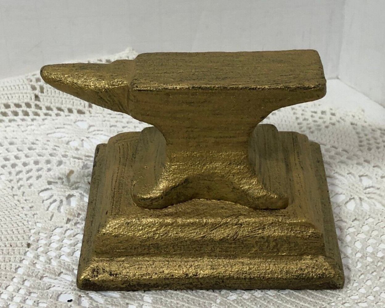 Antique 3.25” Mini Anvil Jeweler Paper Weight Cast Iron