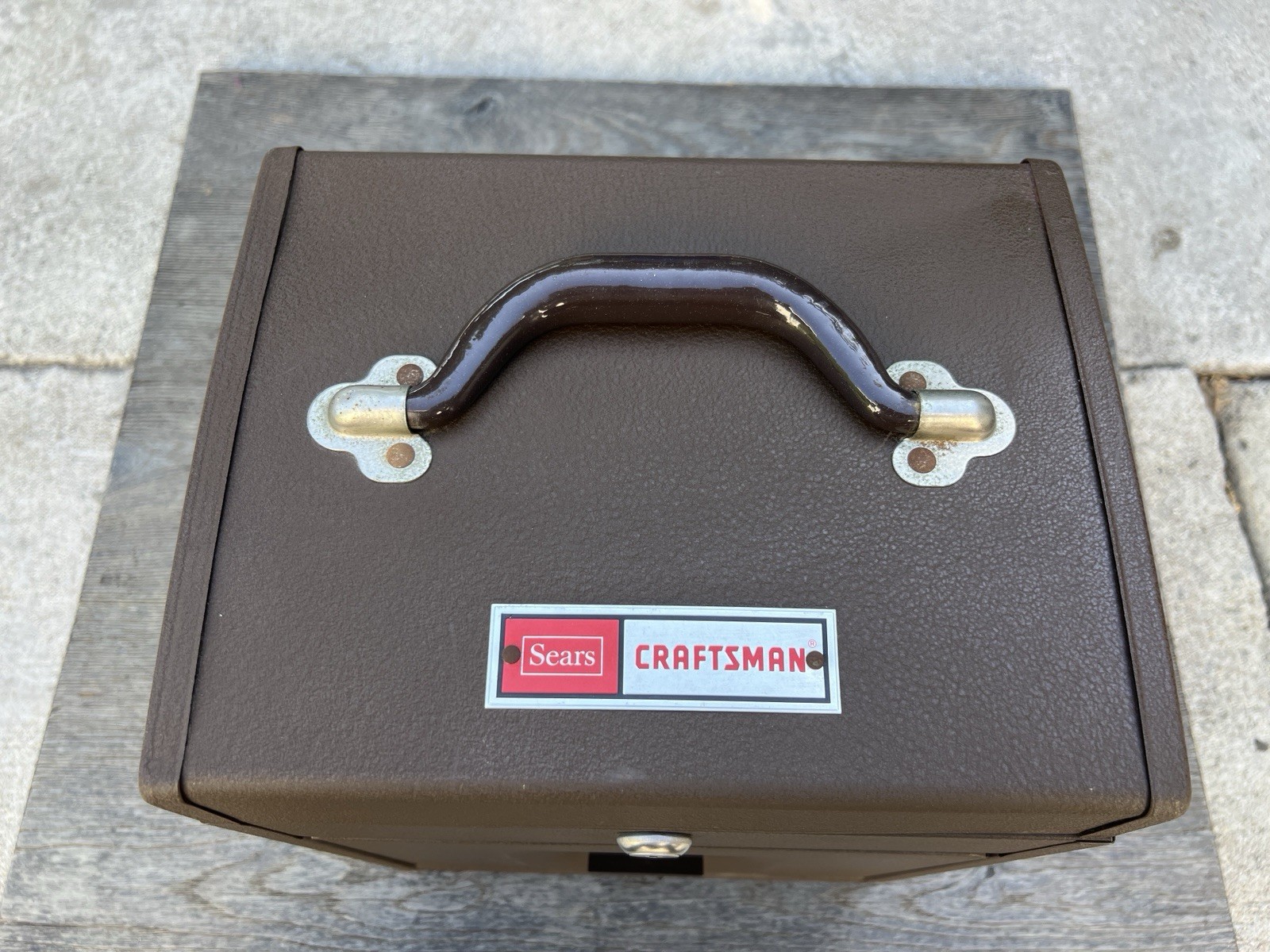 Rare Vintage 70s Craftsman Porta-Box 5-Drawer Machinist Tool Chest Brown Wrinkle