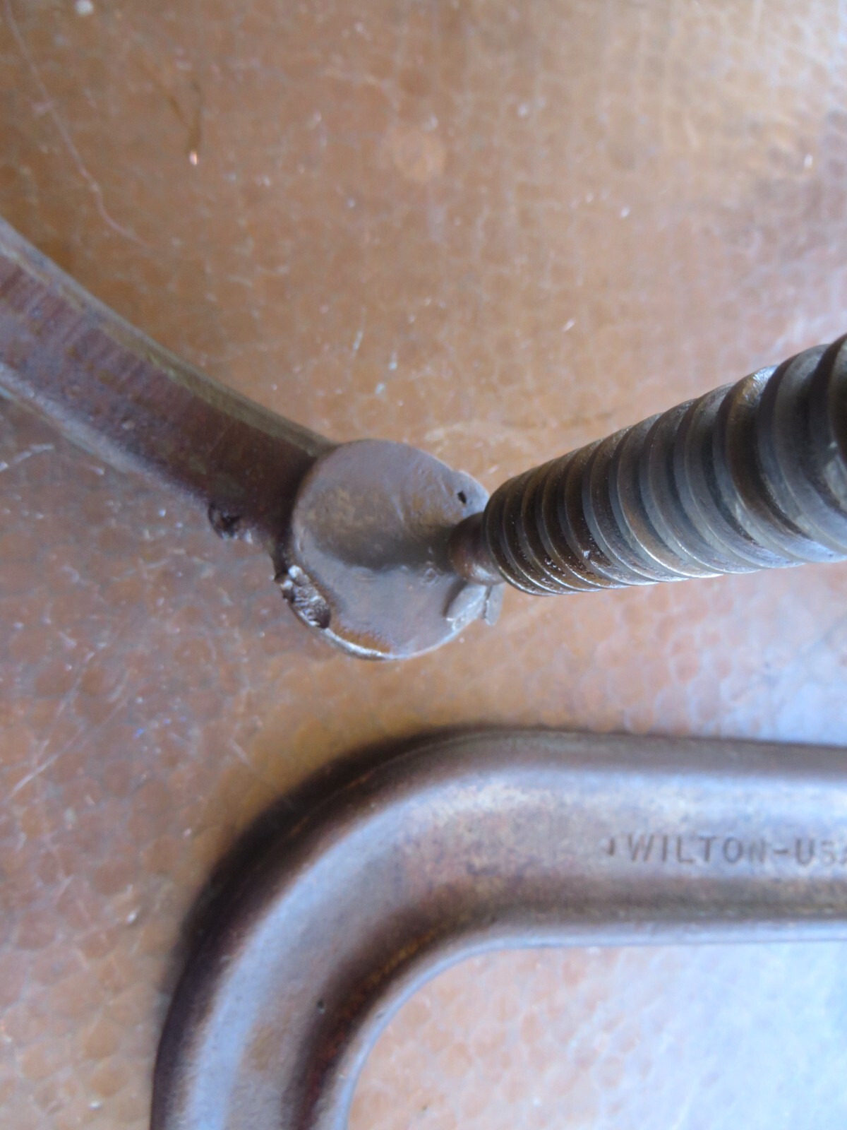 2 Vintage Wilton C Clamps 406 and 408 Made in USA Drop Forged