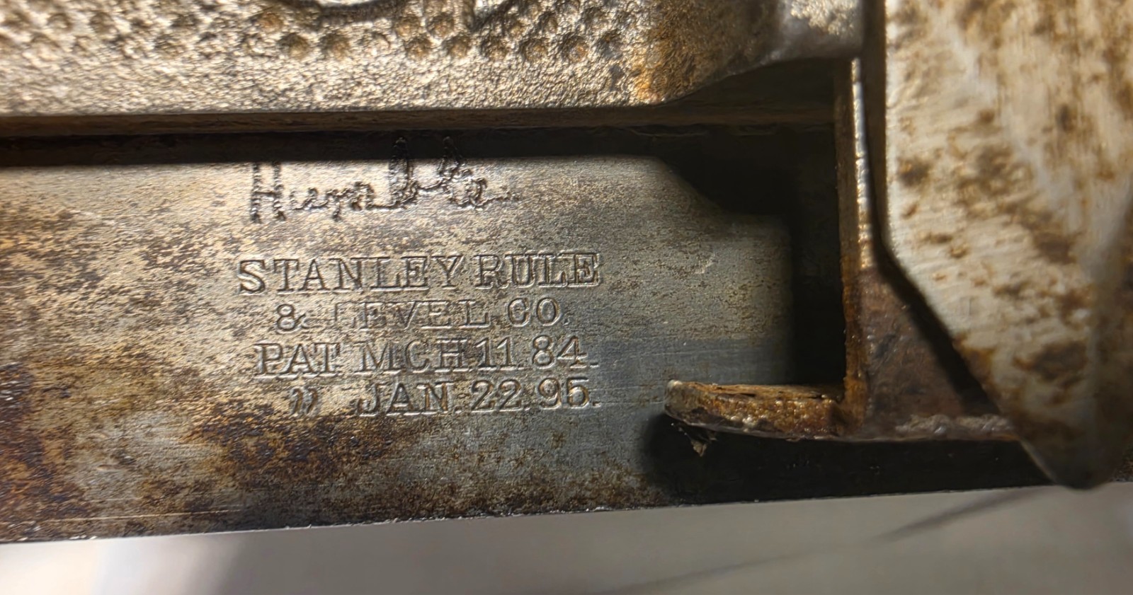Stanley #45 Combination Plane Type 7B Floral Motif Slotted Thumb Screw 1901-1906
