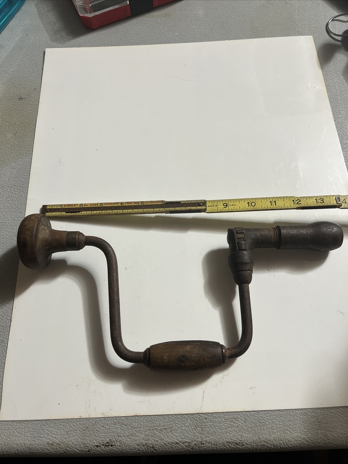 Vintage John S. Fray & Co. Brace Drill H149 14″ Sweep USA