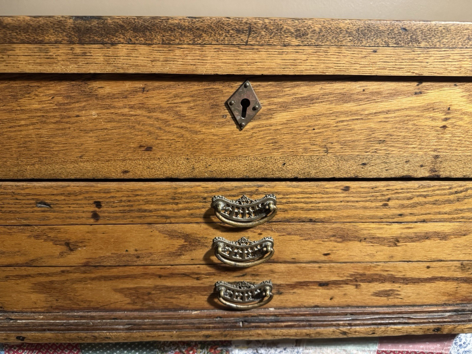 Old Machinist Chest. Late 1800 Early 1900’s Heavy Solid Piece.