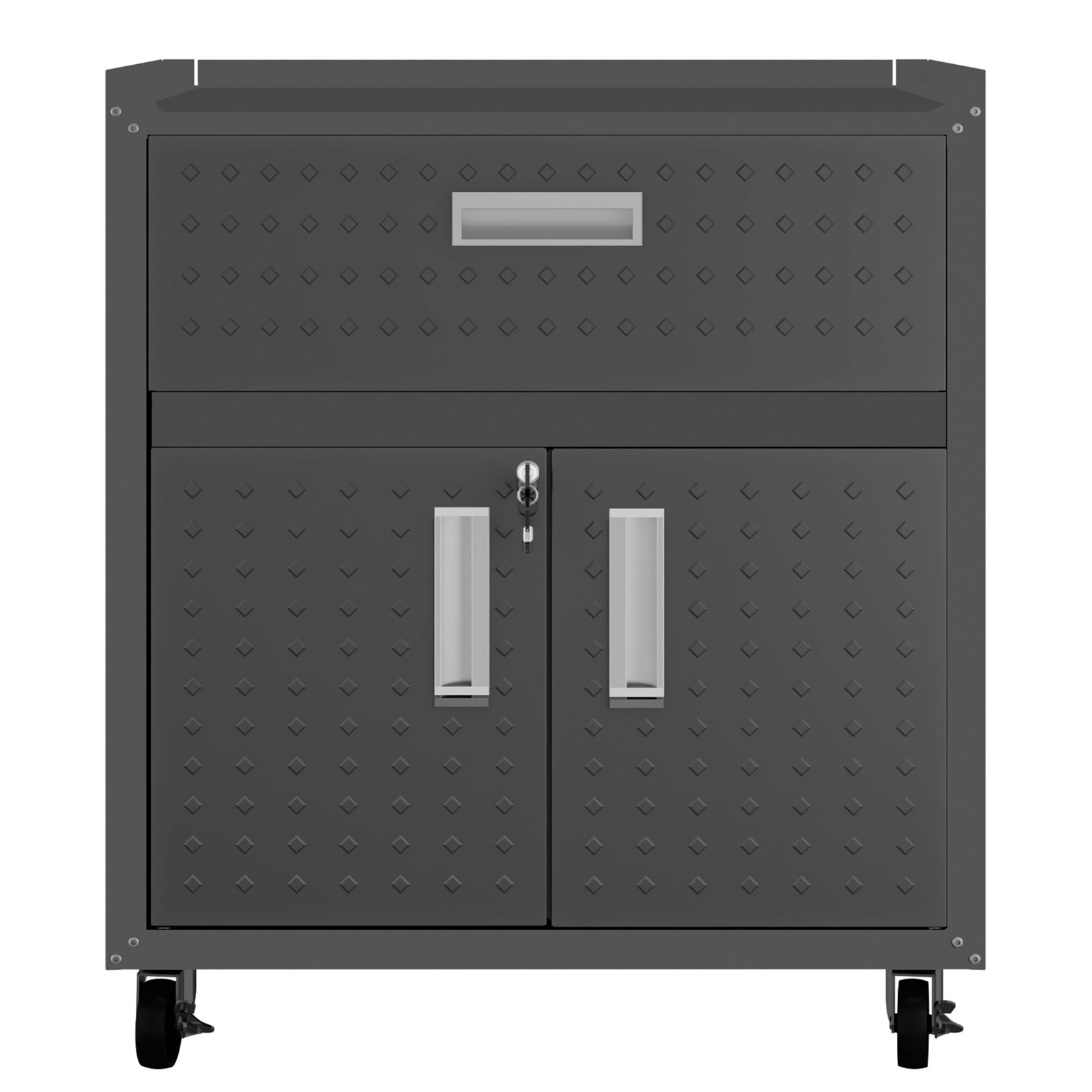 Manhattan Comfort Fortress Storage Units Charcoal Gray