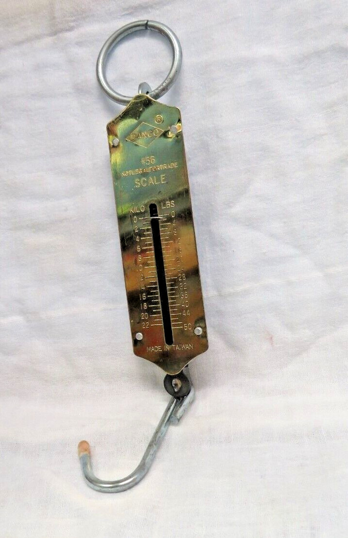 Brass Danco #56 Spring Scale Weights up to 50 LBS Kitchen Shop Decor