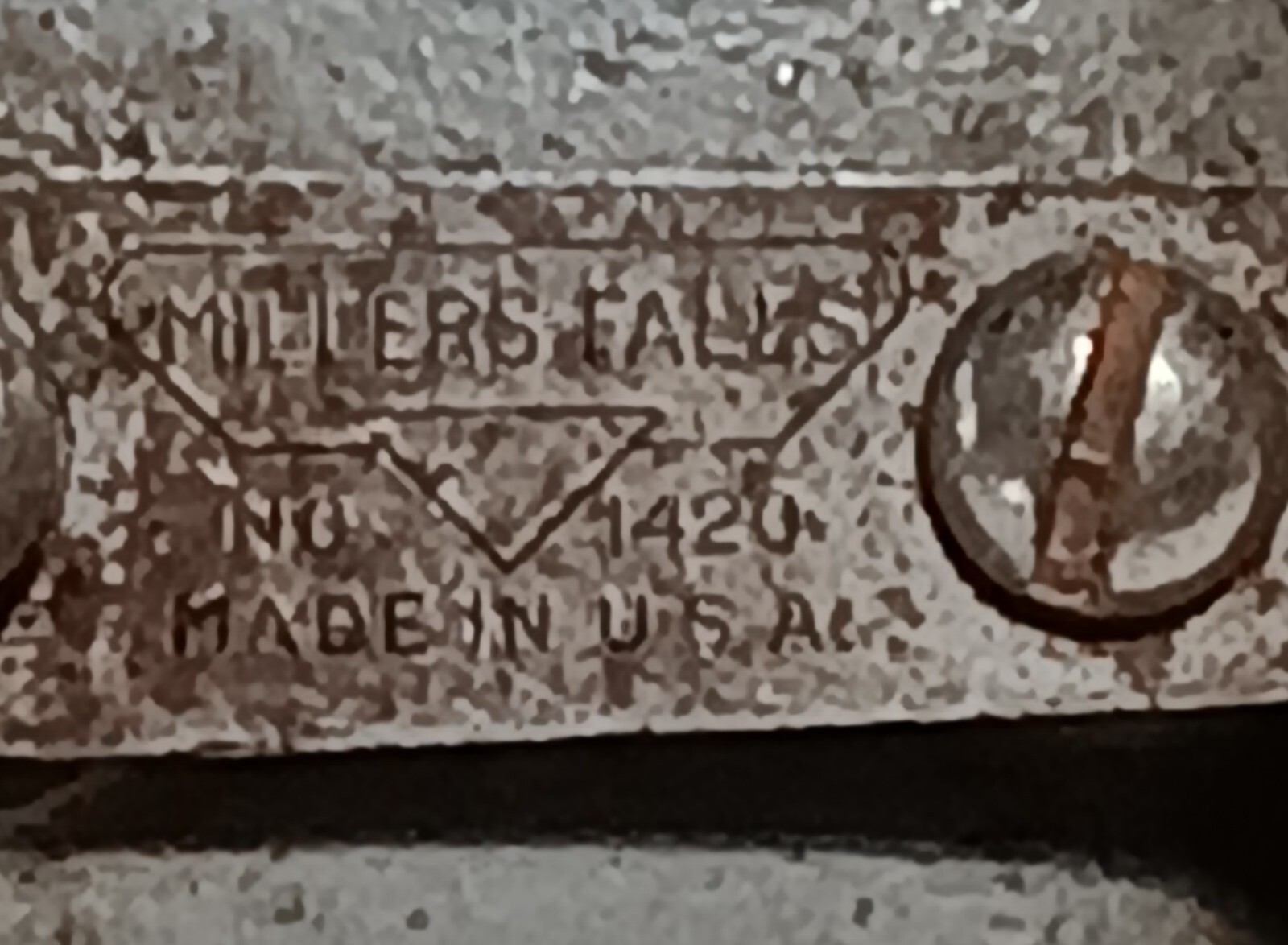 Vintage Millers Falls No. 1420 Egg Beater Style Hand Drill Woodworking Carpentry