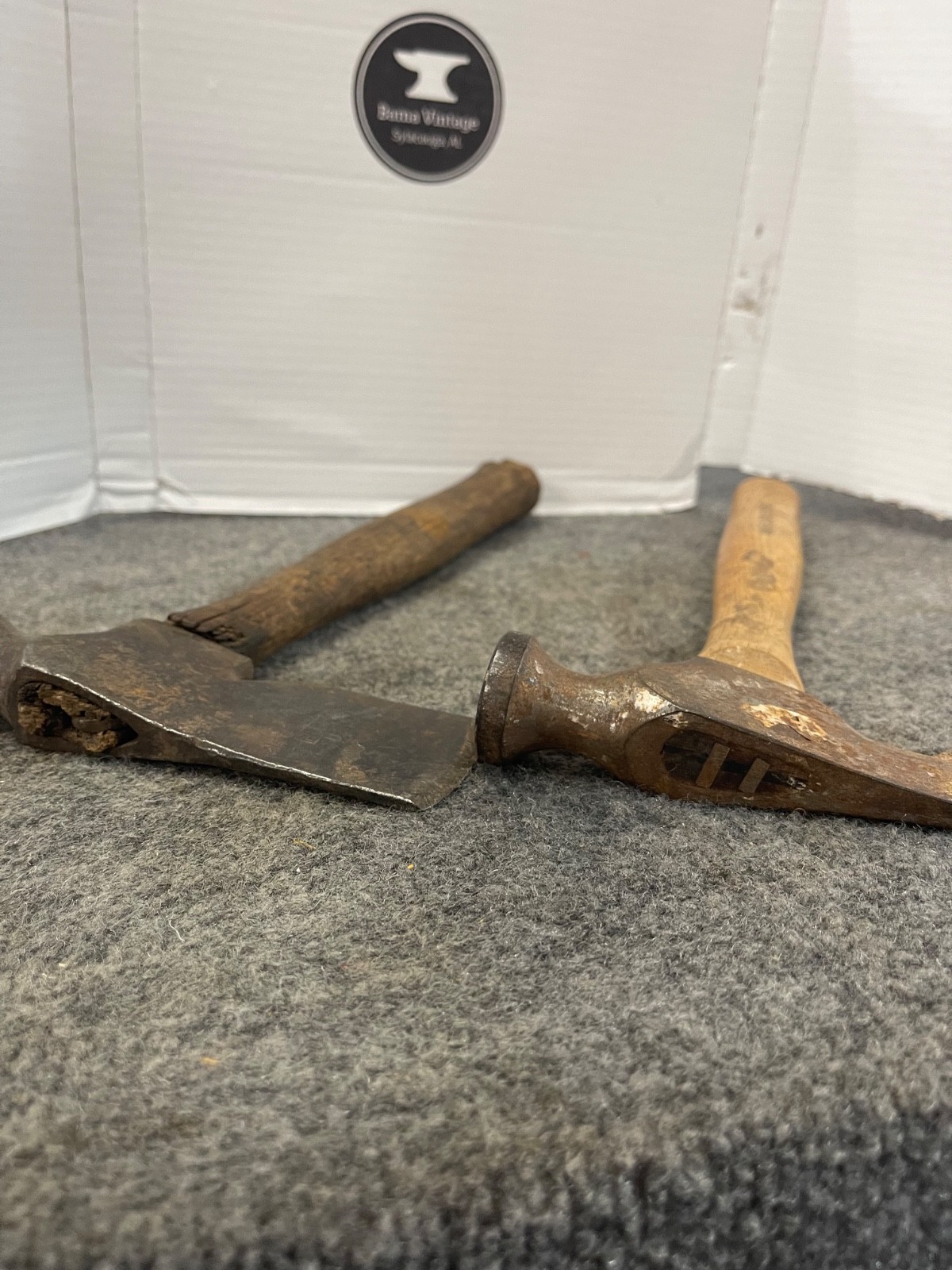 lot of 2 vintage sheetrock hatchets