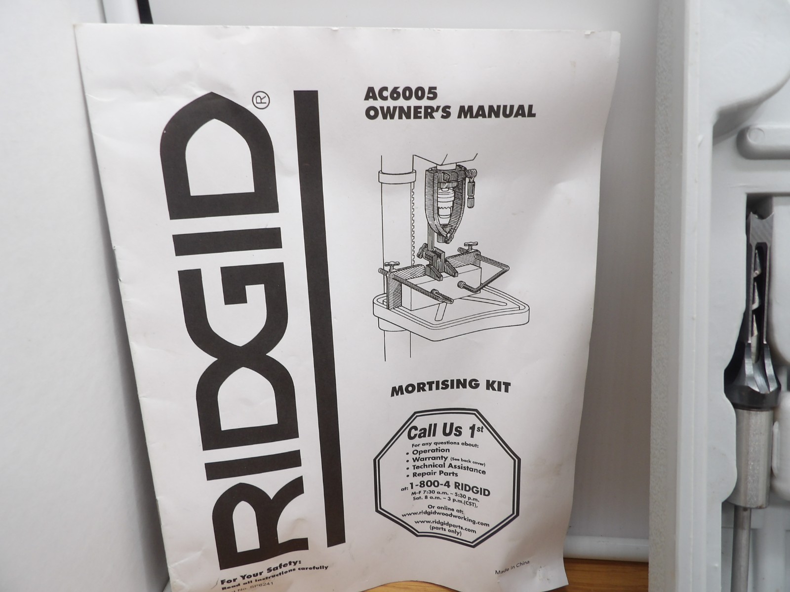 Ridgid AC6005 Mortising Kit Not Complete Could Have Extras W/Owners Manual-READ!