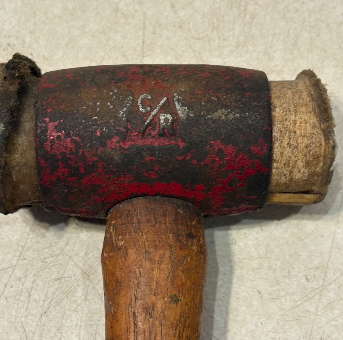 Vintage Chicago Rawhide Split Head Hammer Mallet No. 3 USA
