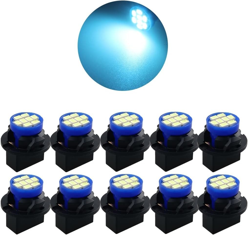 Bombillas LED T10 194 168 color azul hielo para tablero e instrumentos, luces br