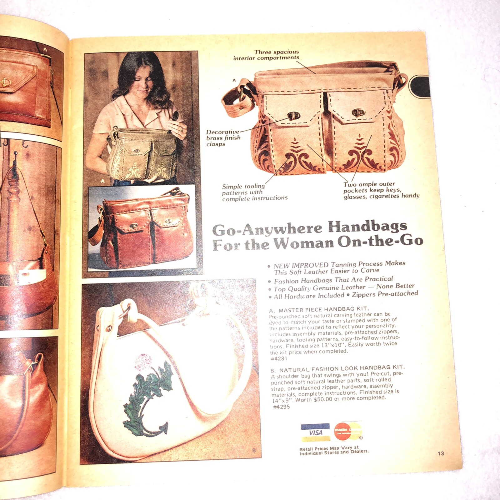 Vintage 1979-80 TANDY LEATHER Company Creative Ideas In Leather Catalog No. 119