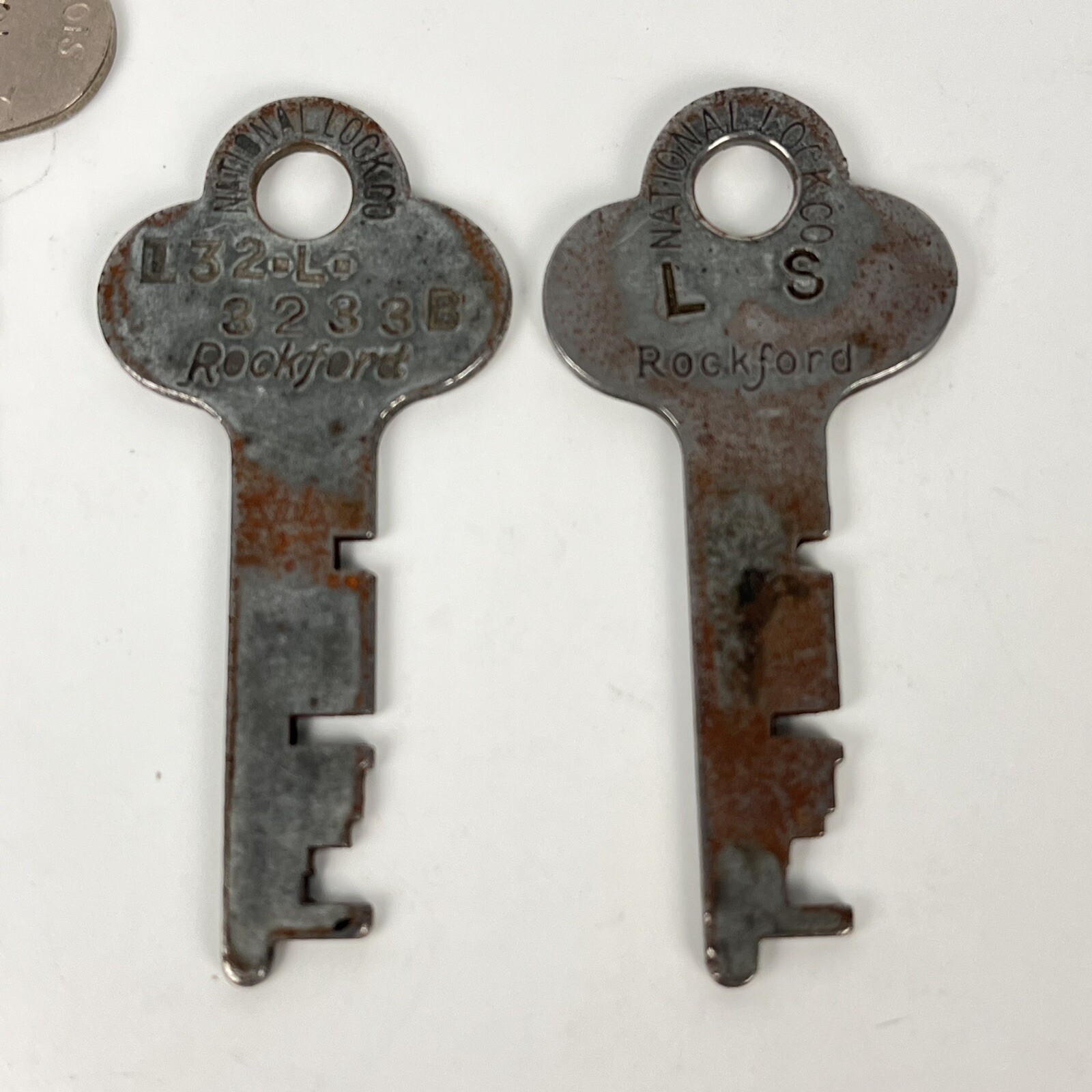 Lot of 4 Vintage National Lock Rockford Keys