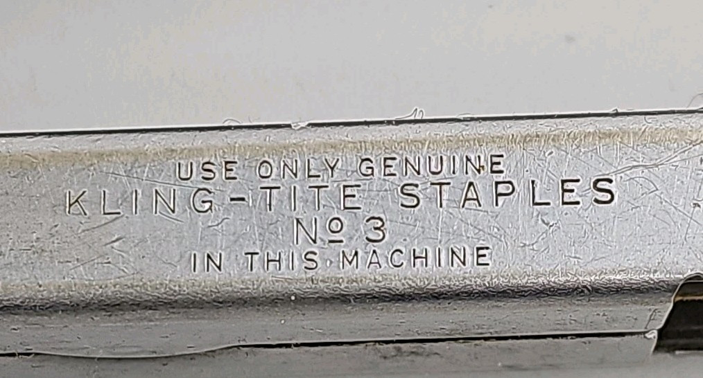 Vintage A L Hansen Kling Tite No 3 Stapler swingline arrow