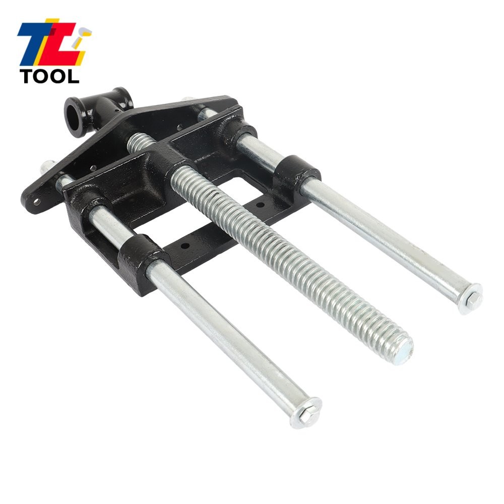 9 Inch Woodworking Vise Bench Front Vise Cast Iron 300mm Chrome Plated Screw