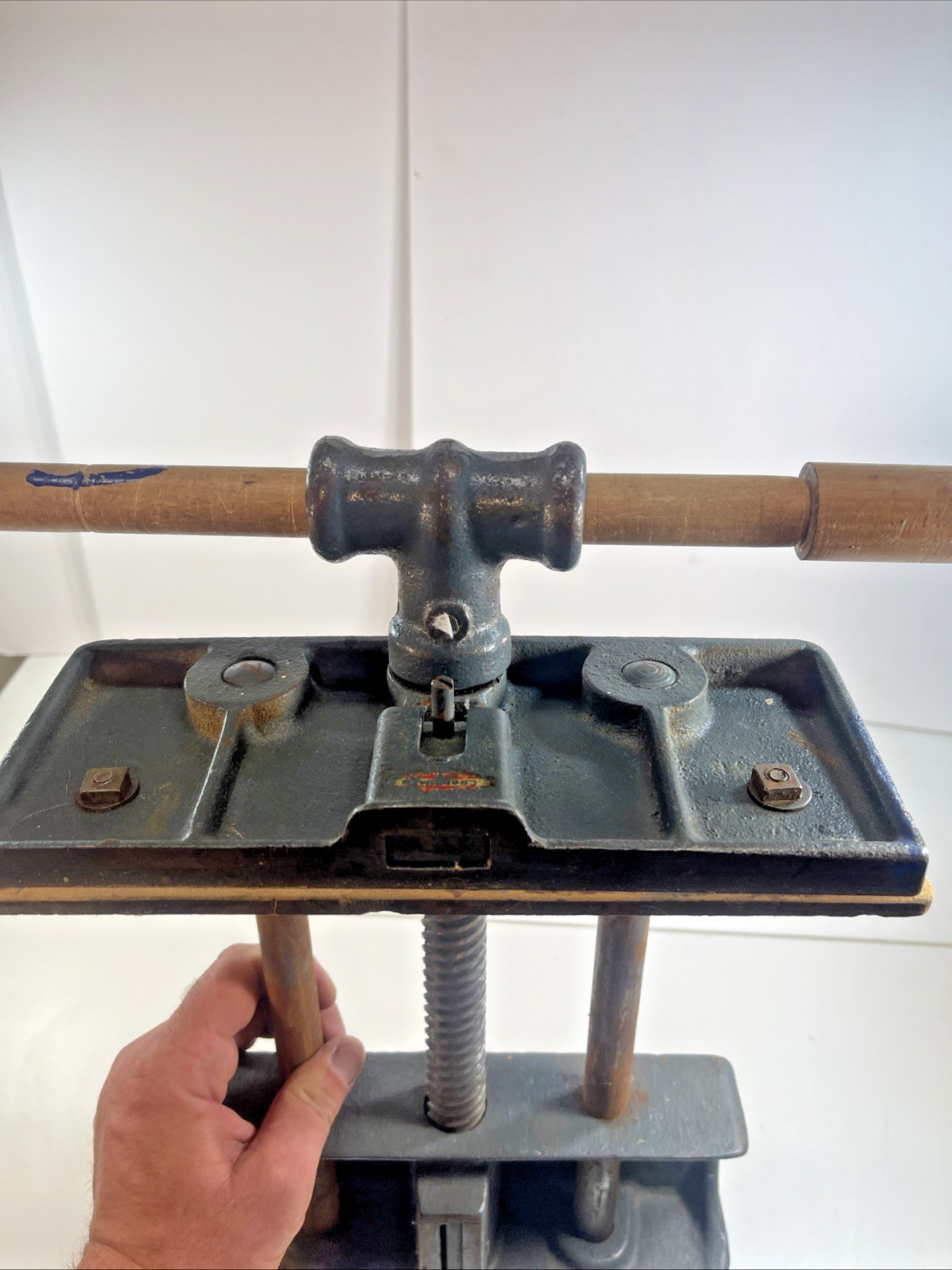 Vintage Craftsman USA Woodworking Vise. 10″ Wide Under Bench Mount