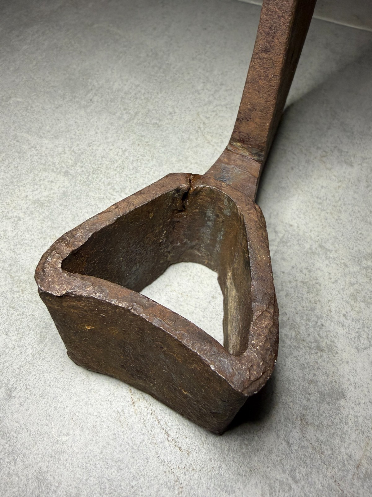 Antique “Ck” Stamped Bearded Axe Head Hand Forged restoration Project 990g