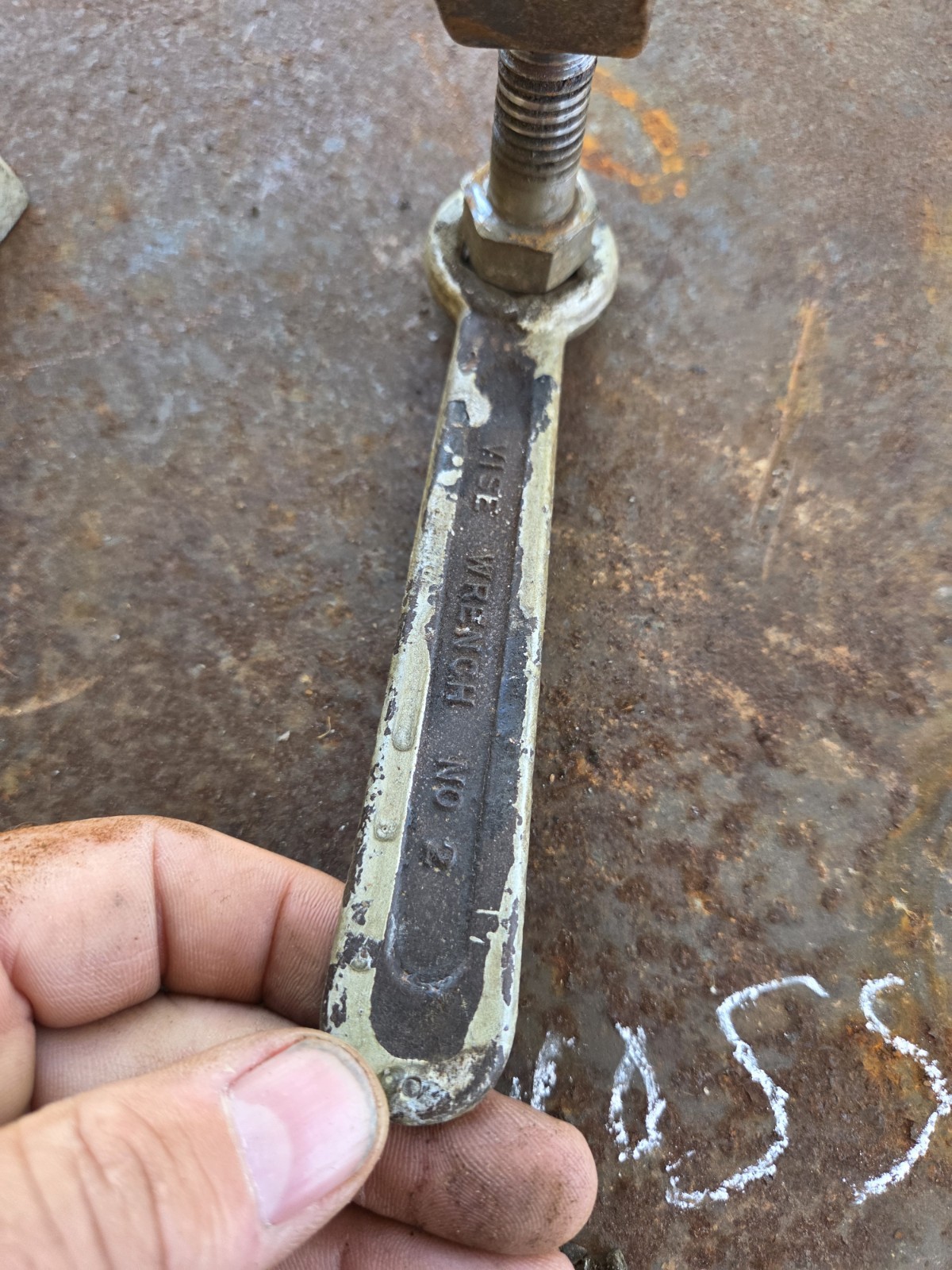 Vintage Chas. (Charles) Parker Co. Complete Swivel Base for 3.5in Vise 6 1/16