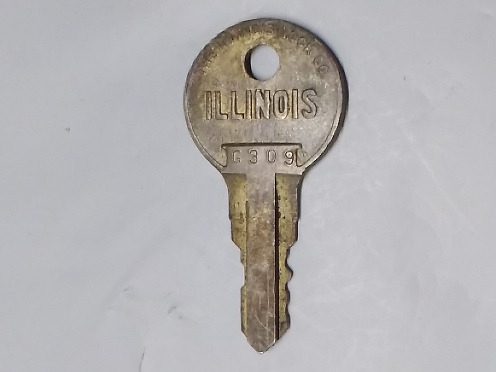 ILLINOIS Lock Key # G309 G 309 Slot Machine Jukebox Wallbox Arcade Coin-op