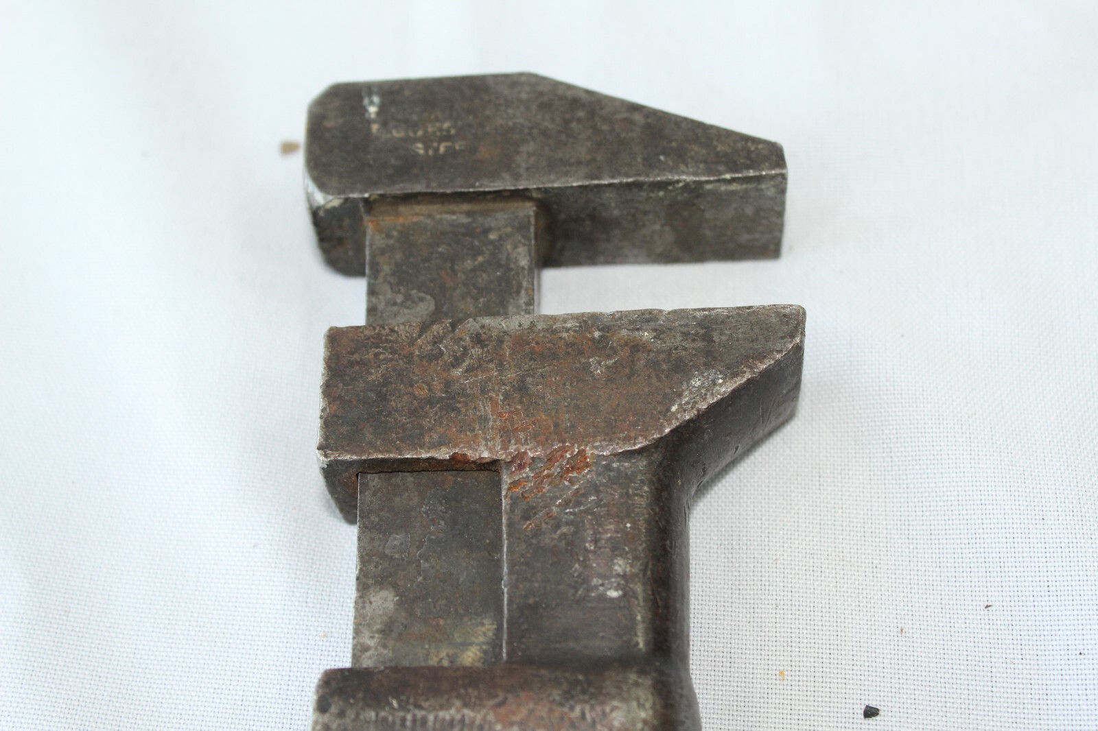 Antique Coes Adjustable Monkey Wrench 10 inches Wood Handle NO3 Worchester, MASS