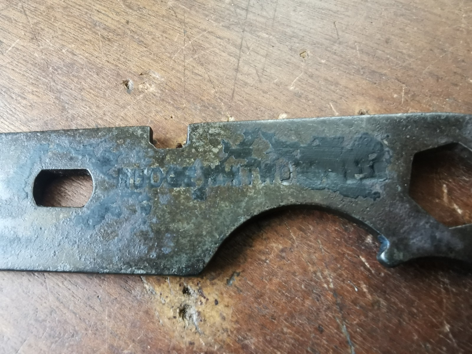 Vintage Rudge Whitworth bicycle spanner, 132mm long.