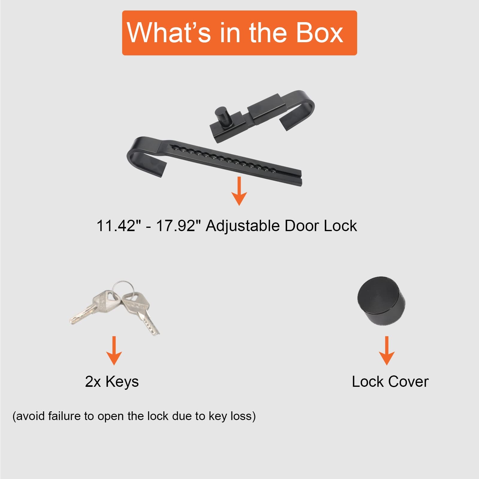 Container Lock – Adjustable Steel Heavy Duty Cargo Door Lock Fit for Semi-Tra…