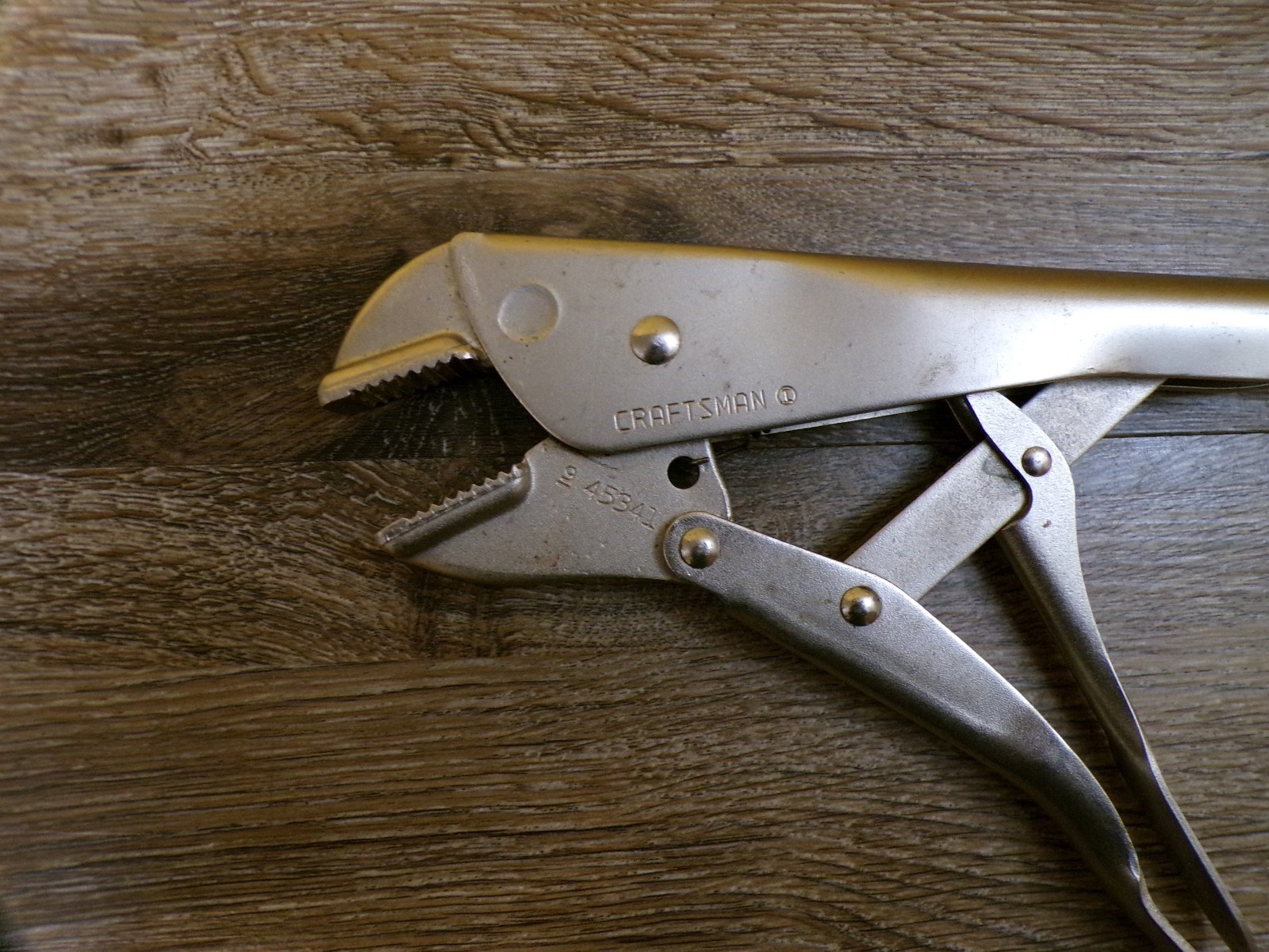 CRAFTSMAN Vintage 9″ #9-45341 Flat Locking Jaw Vice Grip Pliers USA