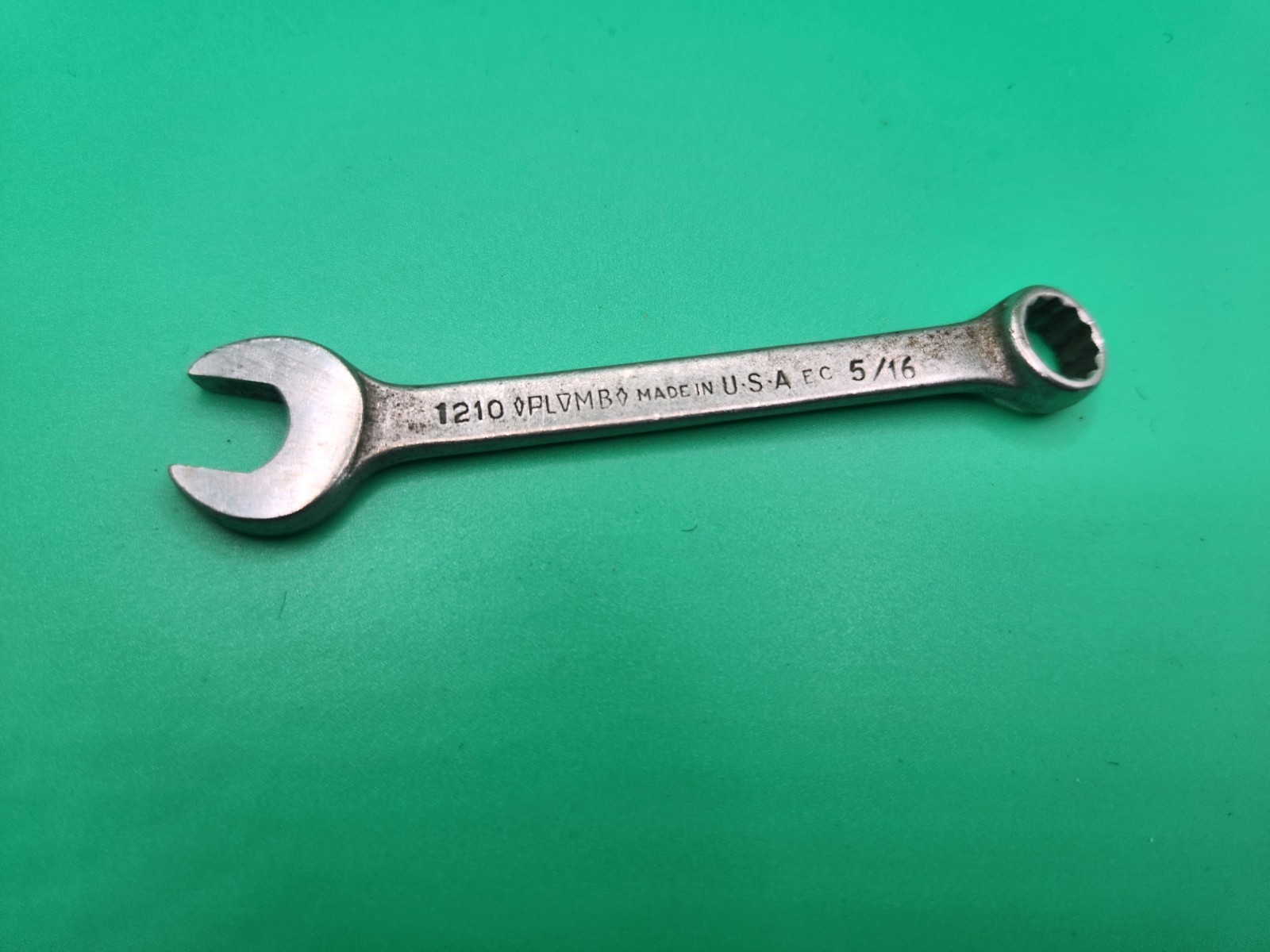 Vintage Plomb Tools 1210 5/16″ Combination Wrench Plumb Plvmb USA